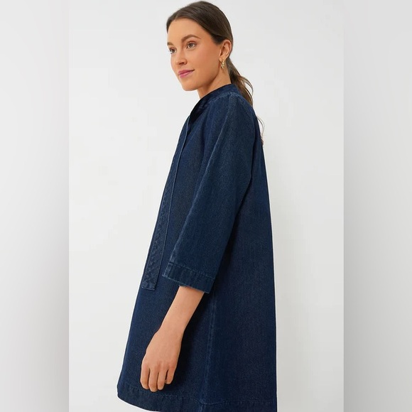 Tuckernuck Pomander Place Dark Denim Marsella Dress Size L NWT - Picture 5 of 11